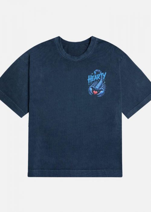 Hearty Skeleton Hand Heart Sign Graphic T-Shirt