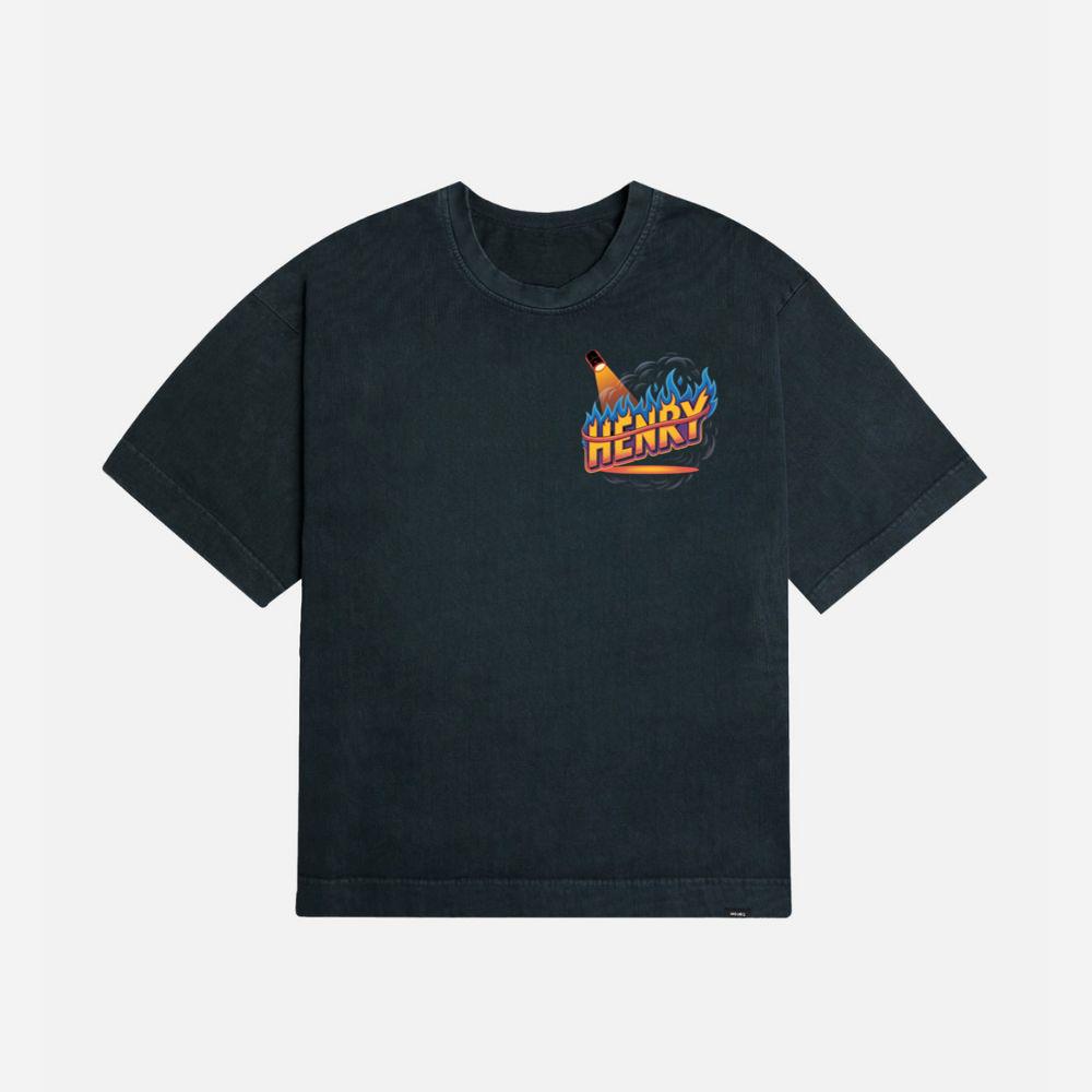 Henry Fire Bottle Retro Cartoon Design T-Shirt - Image 3
