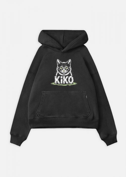 Kiko Gothic Cat Graphic Hoodie