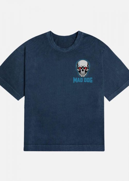 Mad Dog Red Eyes Horror Design T-Shirt
